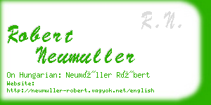 robert neumuller business card
